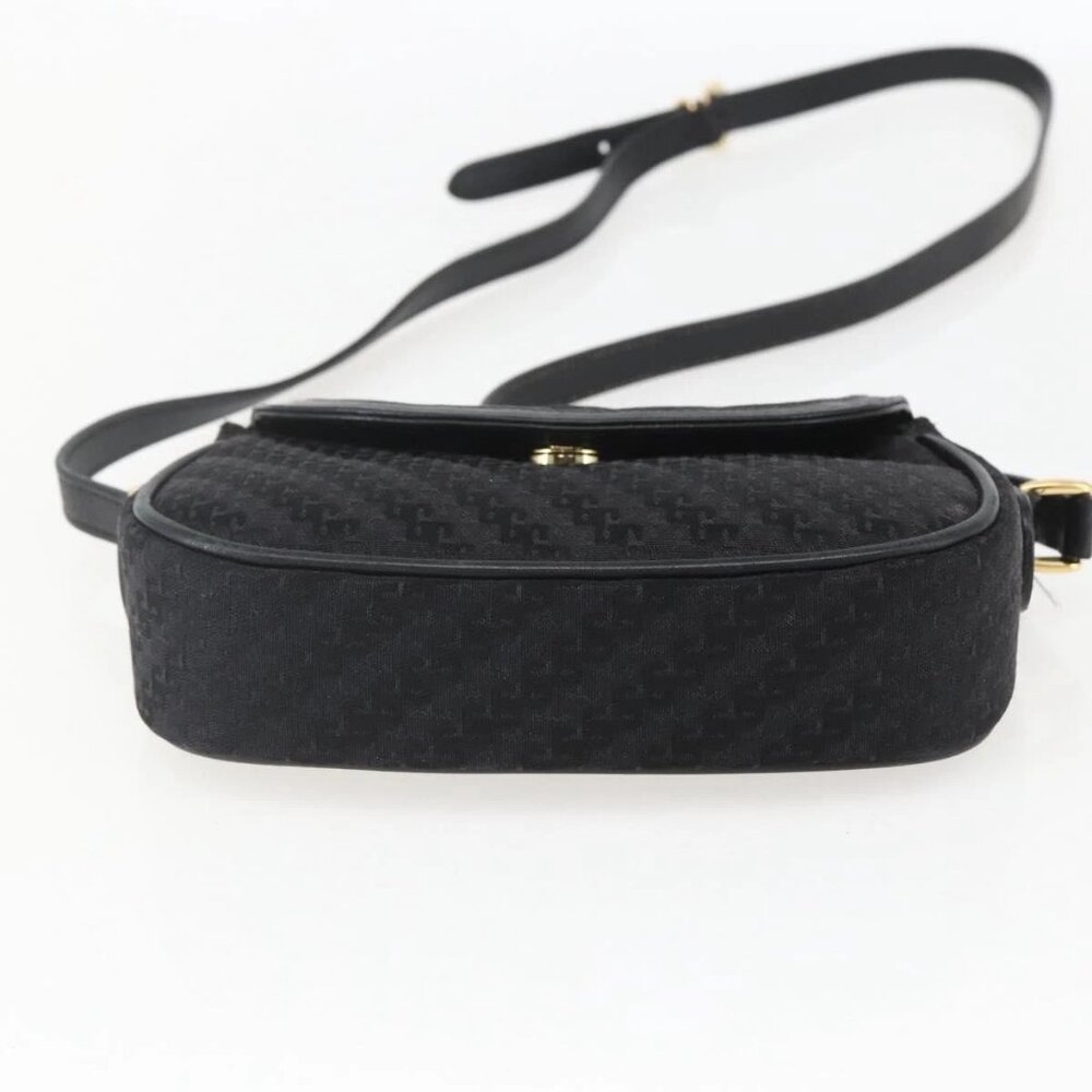 GUCCI Shoulder Bag Old Gucci Black Gold Auth 158414 - Picture 11 of 15